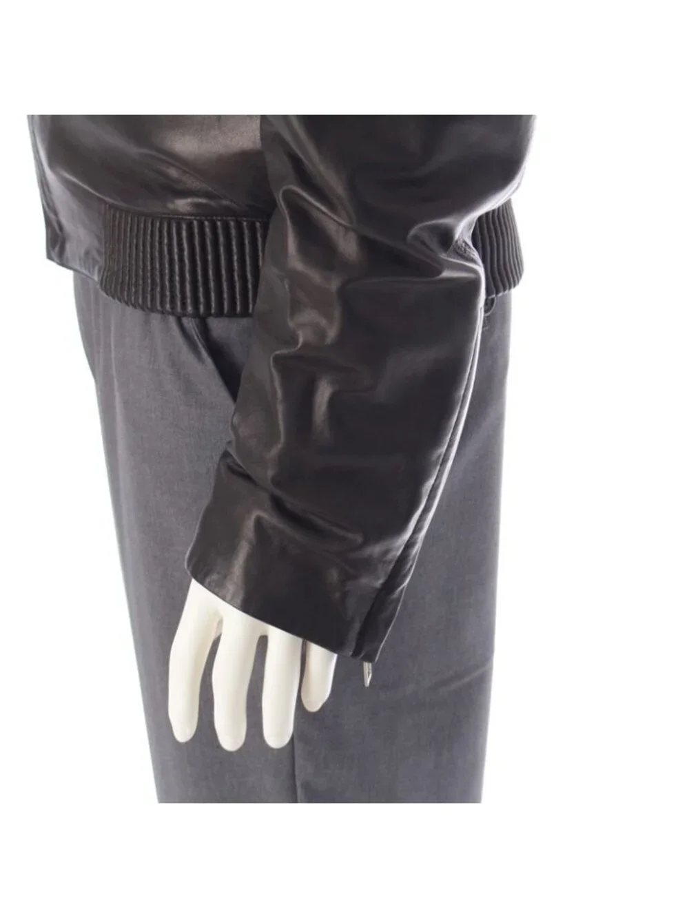 Dior Homme Ash Period Lamb Leather Chris Van Zip Up Blouson Jacket